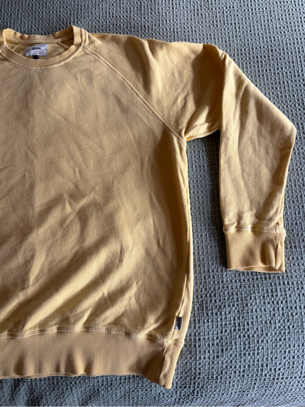 Classic Crewneck Men’s Sweater in Mustard Yellow